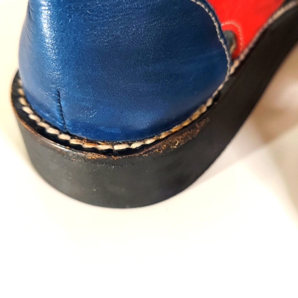 Hanna Anderson Multicolor Leather Ankle Strap Fisherman Sandals Women's Size 36 - Picture 15 of 16